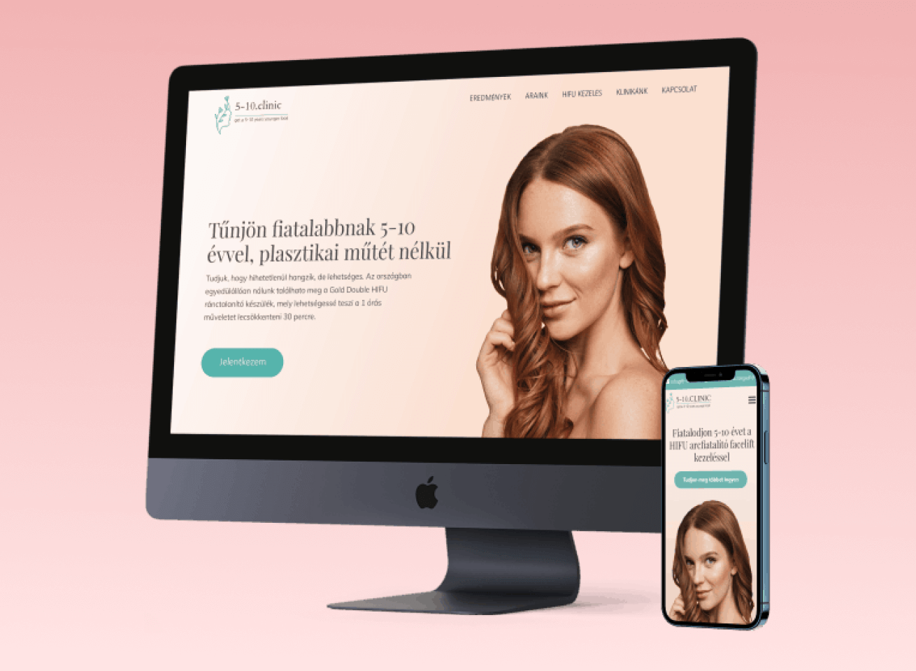 Beauty site webdesign